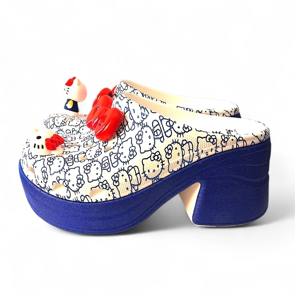Hello Kitty x Crocs Mega Crush Clog – Limited Edition Platform – Size W10 - Picture 4 of 14
